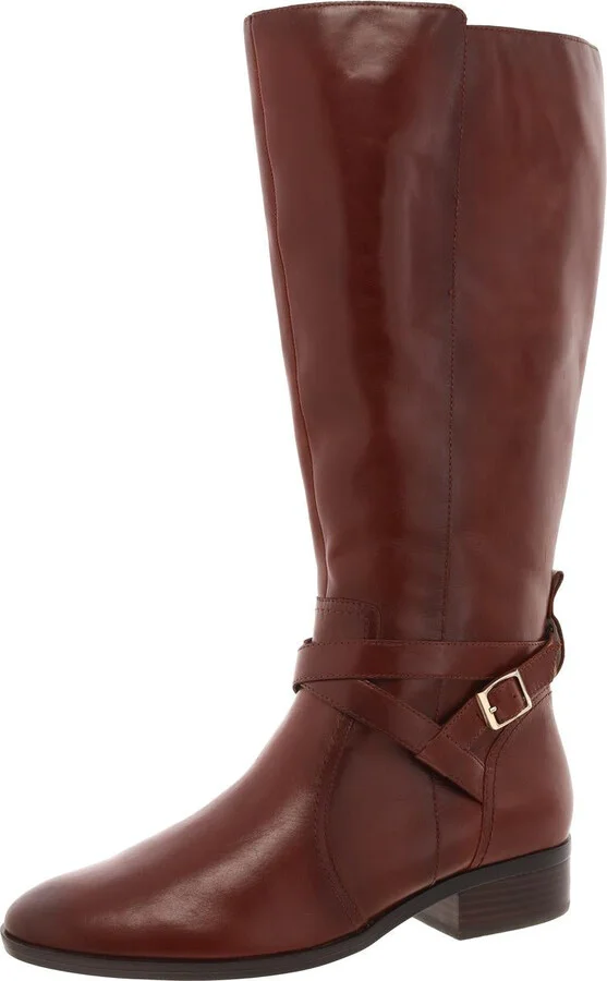 Rena 2 Womens Wide Calf Leather Knee-High Boots