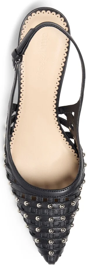 Rena Cage Studded Slingback Pointed Toe Pump - Image 3
