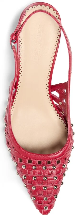 Rena Cage Studded Slingback Pointed Toe Pump - Image 6