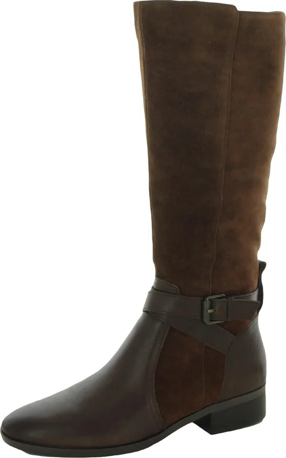 Rena Womens Wide Calf Riding Knee-High Boots