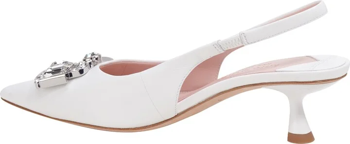 Renata Pointed Toe Kitten Heel Slingback Pump - Image 2