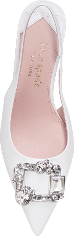 Renata Pointed Toe Kitten Heel Slingback Pump - Image 5