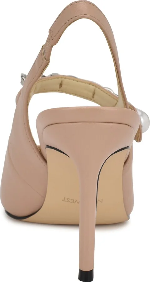 Rendez Slingback Pointed Cap Toe Mary Jane Pump - Image 2
