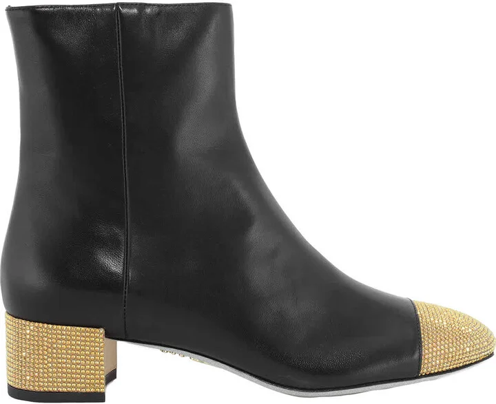 Rene Caovilla Bonnie 40 Leather Ankle Boots