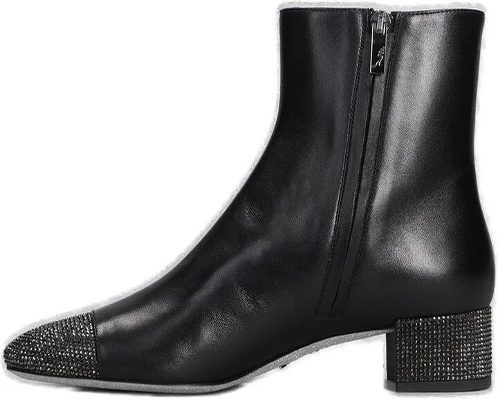 René Caovilla Bonnie Low Heeled Ankle Boots - Image 2