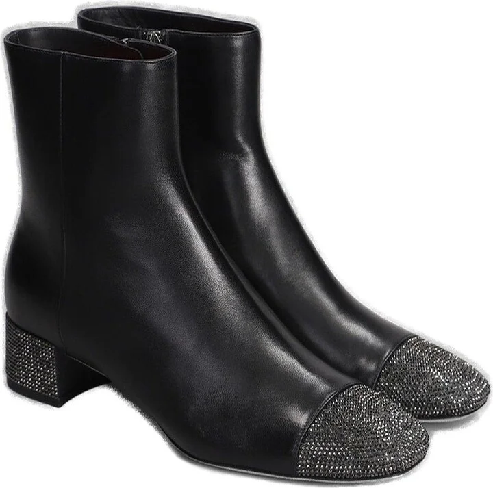 René Caovilla Bonnie Low Heeled Ankle Boots - Image 3
