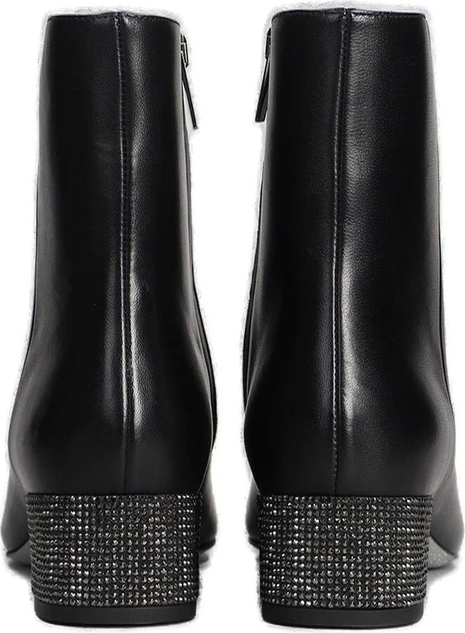 René Caovilla Bonnie Low Heeled Ankle Boots - Image 4