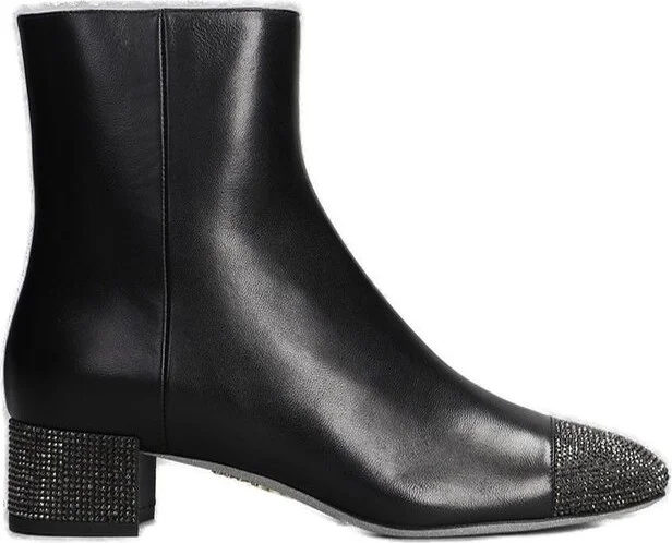 René Caovilla Bonnie Low Heeled Ankle Boots