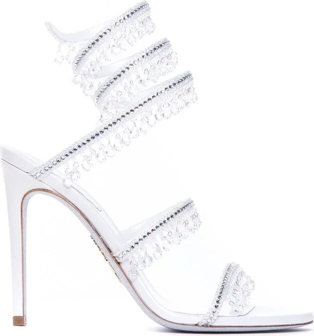 René Caovilla Chandelier Embellished Sandals