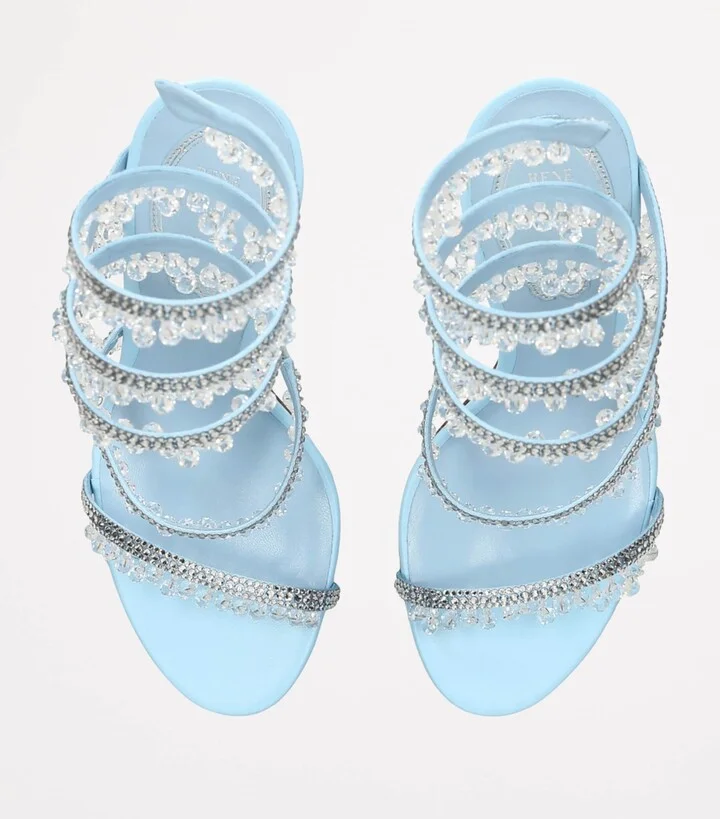 René Caovilla Chandelier Heeled Sandals 105 - Image 4