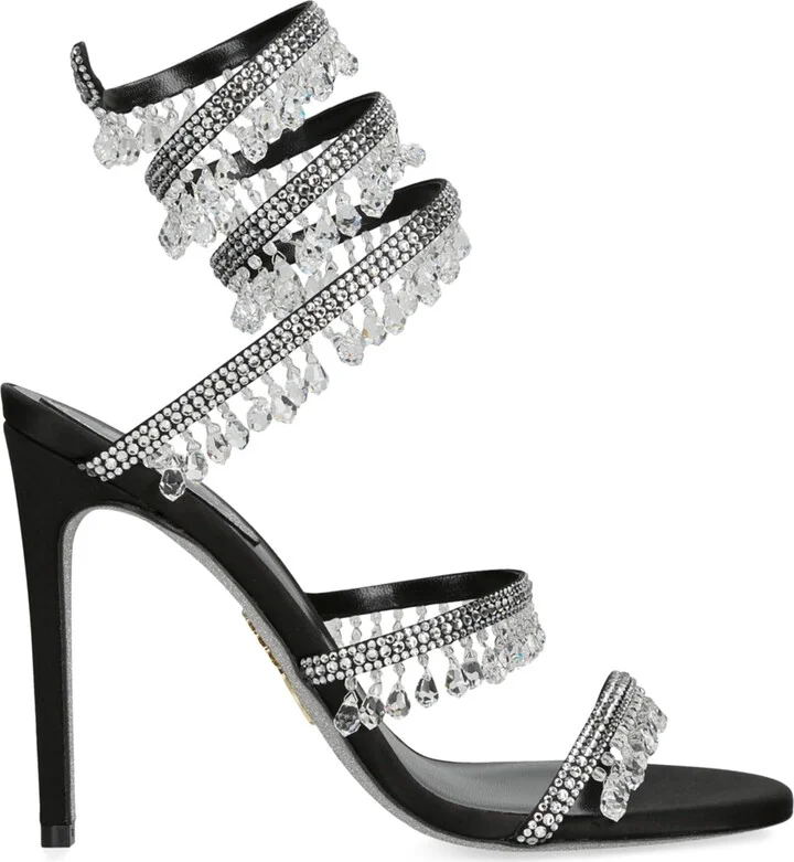 René Caovilla Chandelier Heeled Sandals 105