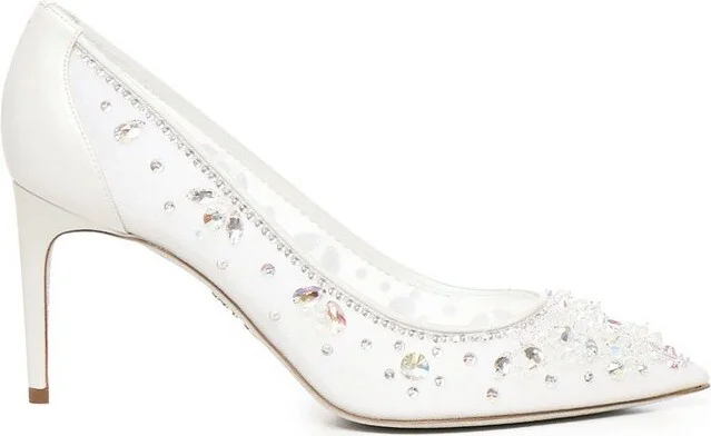René Caovilla Cinderella Embellished Pumps