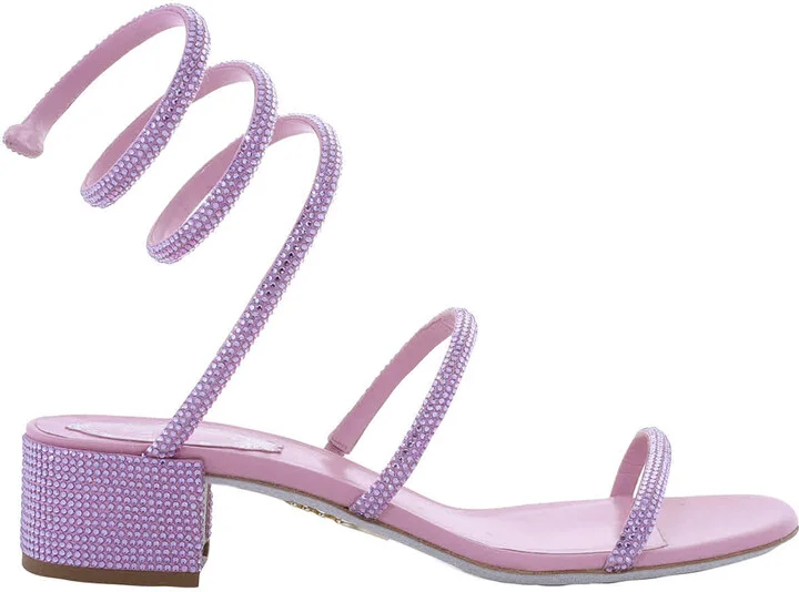 Rene Caovilla Cleo Crystal-Embellished Sandals