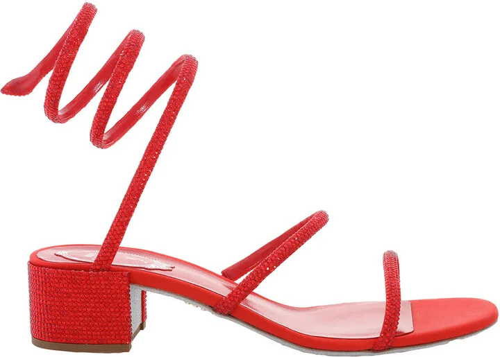Rene Caovilla Cleo Crystal-Embellished Sandals