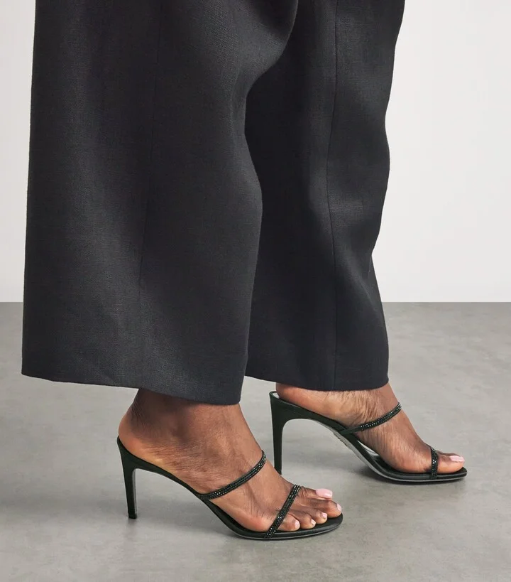 René Caovilla Cleo Heeled Mules - Image 2