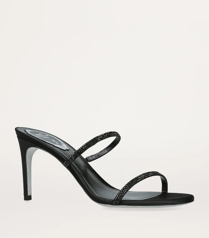 René Caovilla Cleo Heeled Mules - Image 4