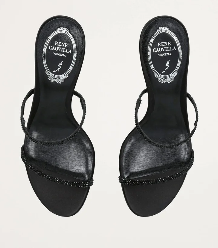 René Caovilla Cleo Heeled Mules - Image 6
