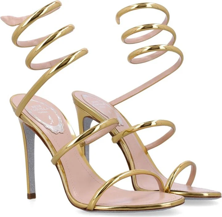 René Caovilla Cleo Metallic Sandal - Image 2