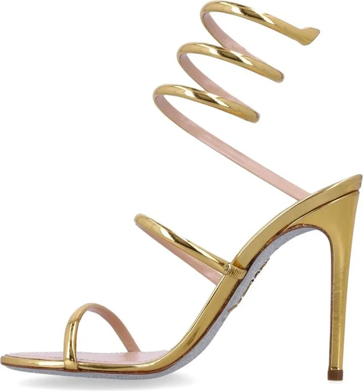 René Caovilla Cleo Metallic Sandal - Image 3