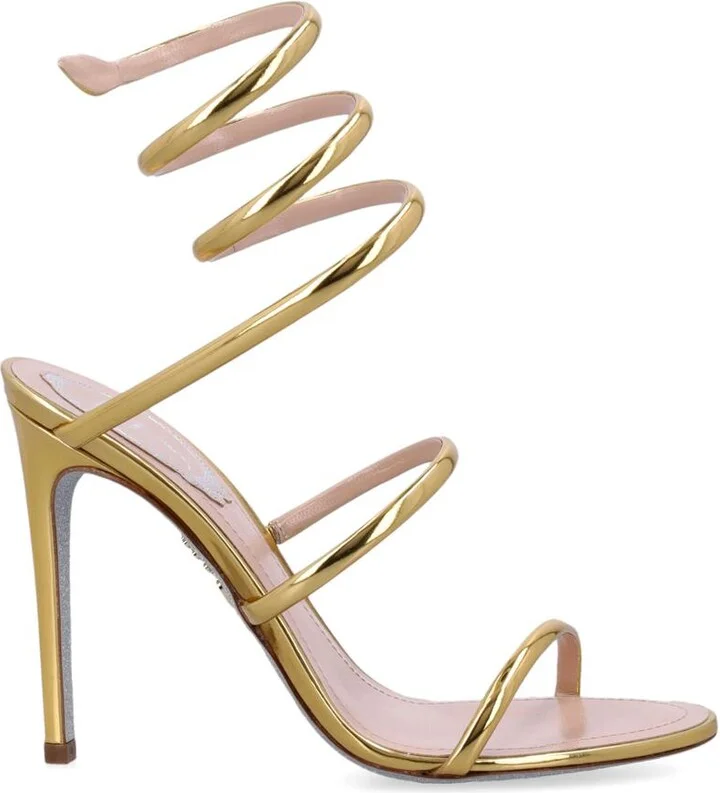 René Caovilla Cleo Metallic Sandal