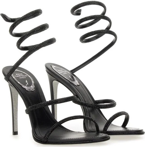 René Caovilla "Cleo" Sandal With Crystals - Image 3