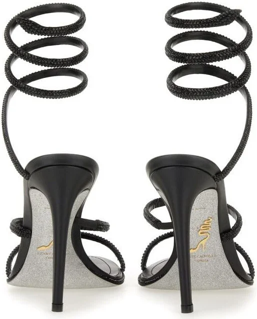 René Caovilla "Cleo" Sandal With Crystals - Image 4