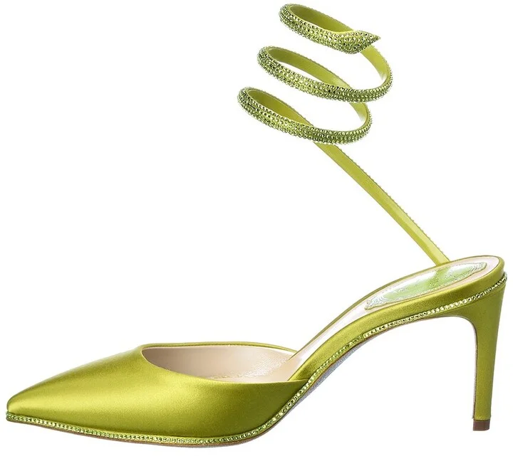 René Caovilla Cleo Satin Pump - Image 2