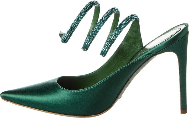 René Caovilla Cleo Satin Pump - Image 2