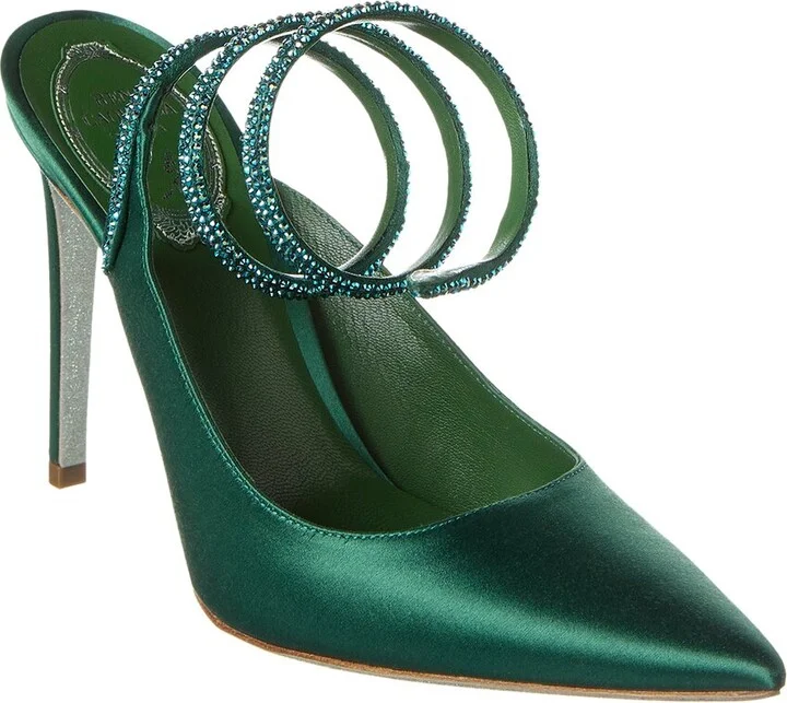 René Caovilla Cleo Satin Pump
