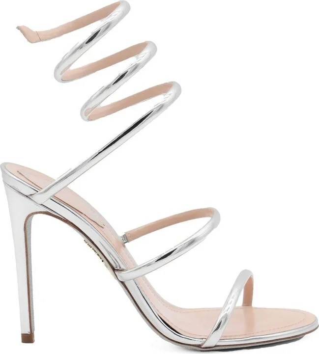 René Caovilla Cleo Spiral Strap Sandals