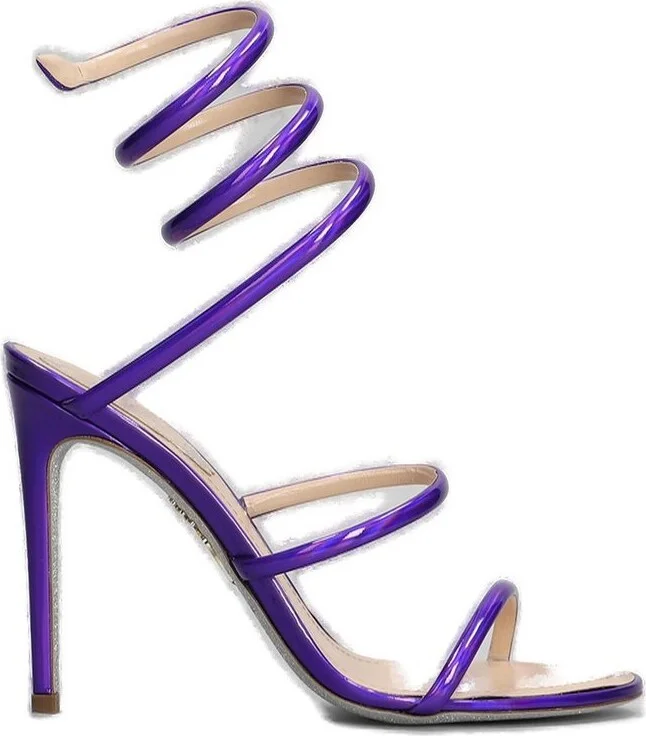 René Caovilla Cleo Spiral Strap Sandals