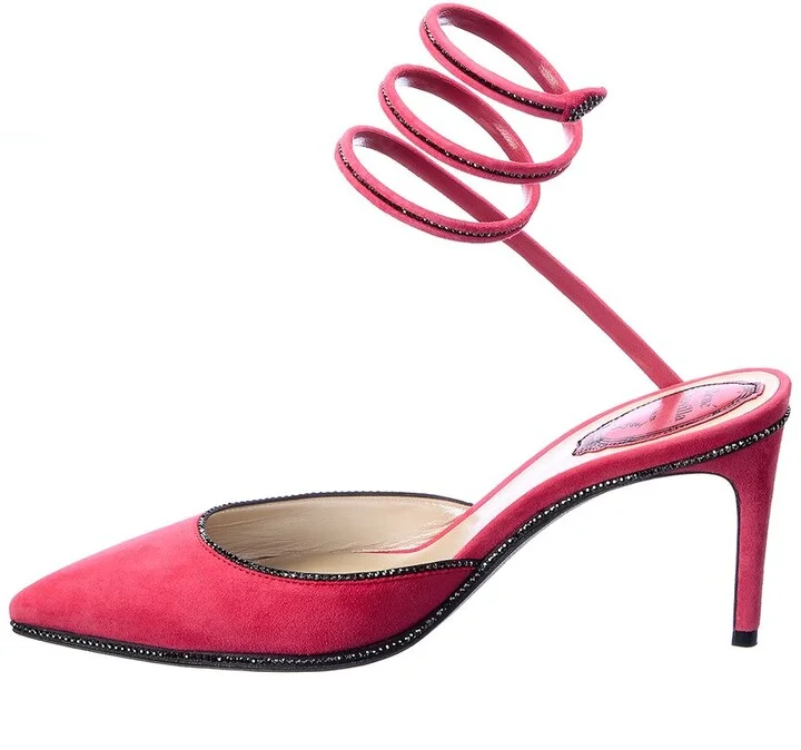 René Caovilla Cleo Suede Pump - Image 2