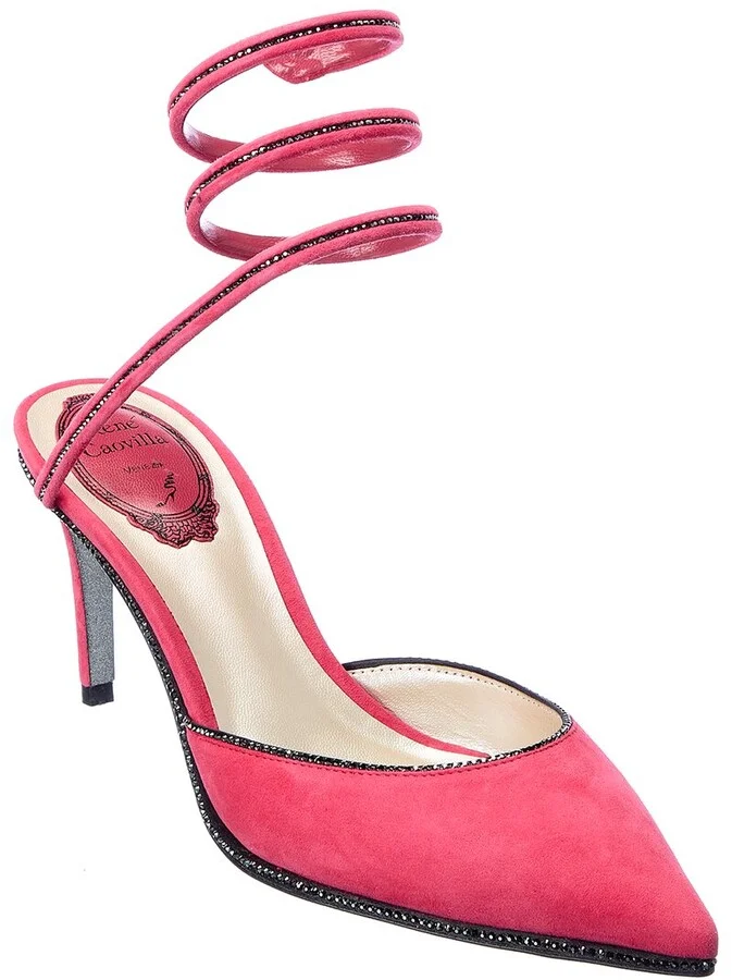 René Caovilla Cleo Suede Pump