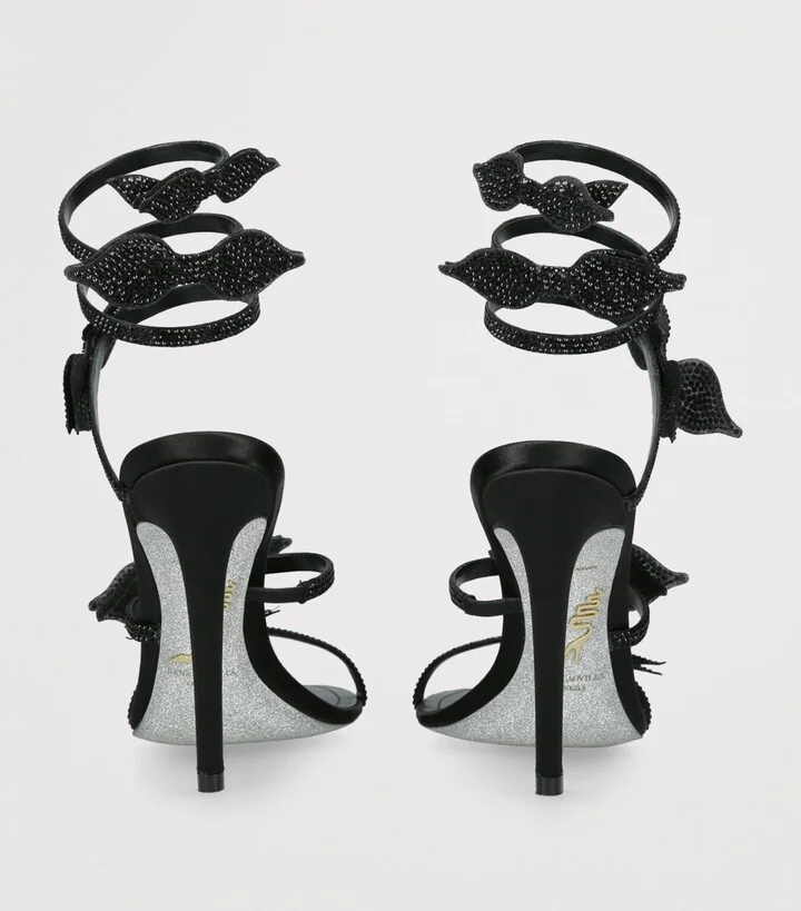 René Caovilla Crystal Bow Cleo Sandals 105 - Image 2