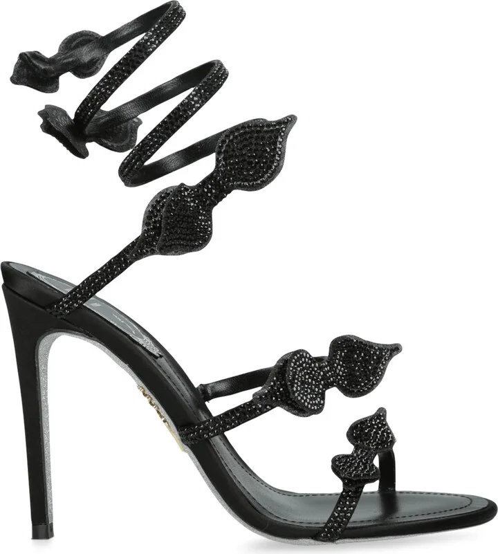 René Caovilla Crystal Bow Cleo Sandals 105