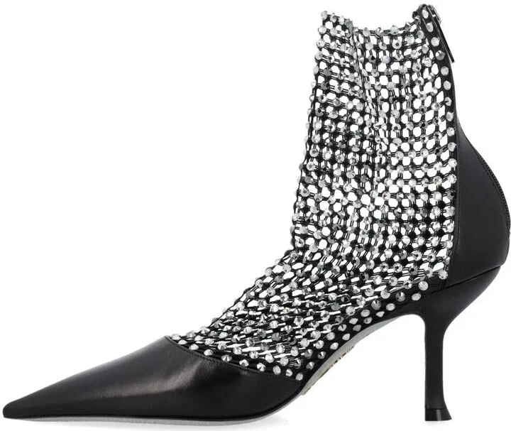 René Caovilla Decollete Sock Crystal - Image 3