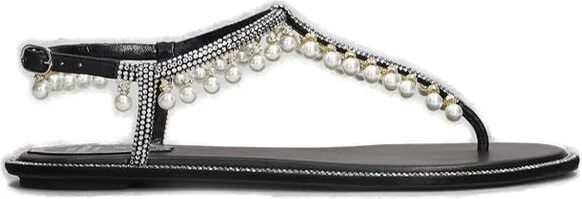 René Caovilla Diana Embellished Sandals