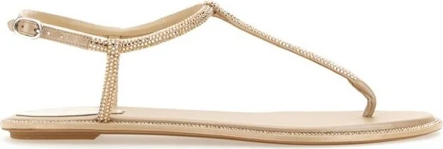 René Caovilla Diana Embellished Thong Sandals