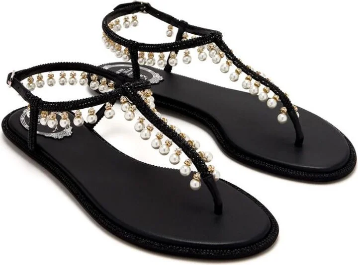 René Caovilla Diana Pearls Sandals - Image 2