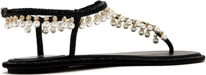 René Caovilla Diana Pearls Sandals - Image 3