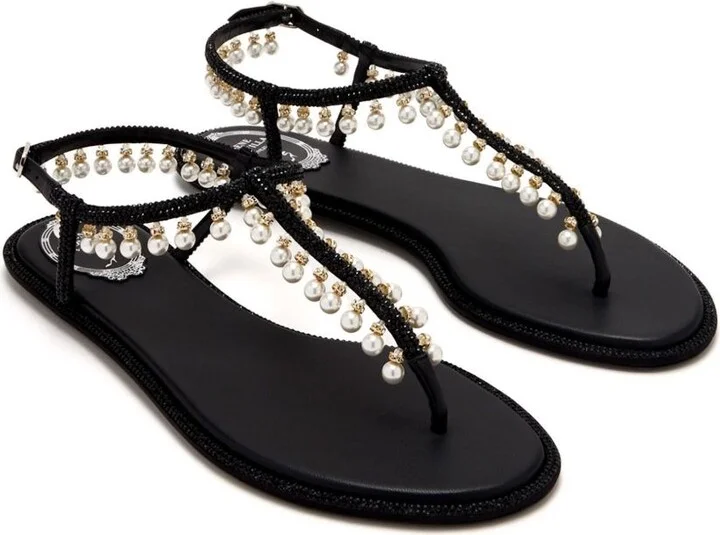 RENE' CAOVILLA Diana Pearls Sandals - Image 2