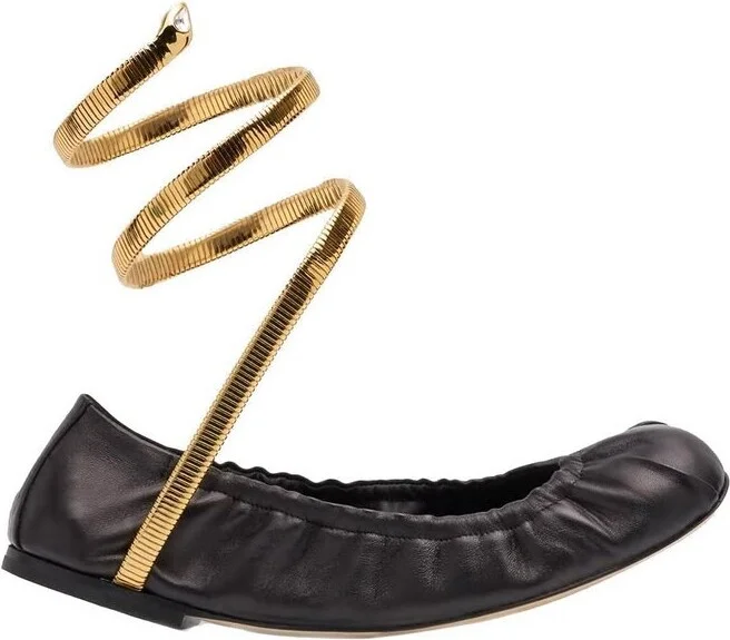 René Caovilla Embellished Ballerina Shoes