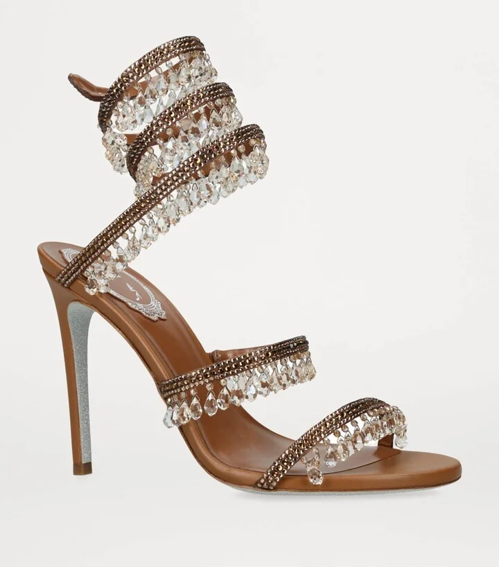 René Caovilla Embellished Chandelier Sandals 105 - Image 3