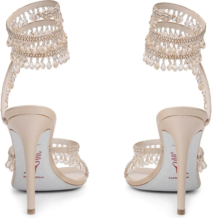René Caovilla Embellished Chandelier Sandals 105 - Image 2