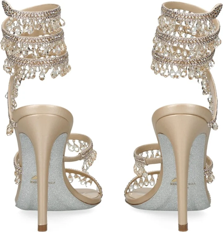 René Caovilla Embellished Chandelier Sandals 105 - Image 2