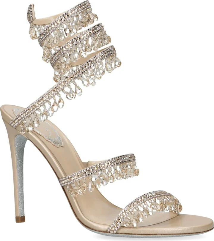 René Caovilla Embellished Chandelier Sandals 105 - Image 3