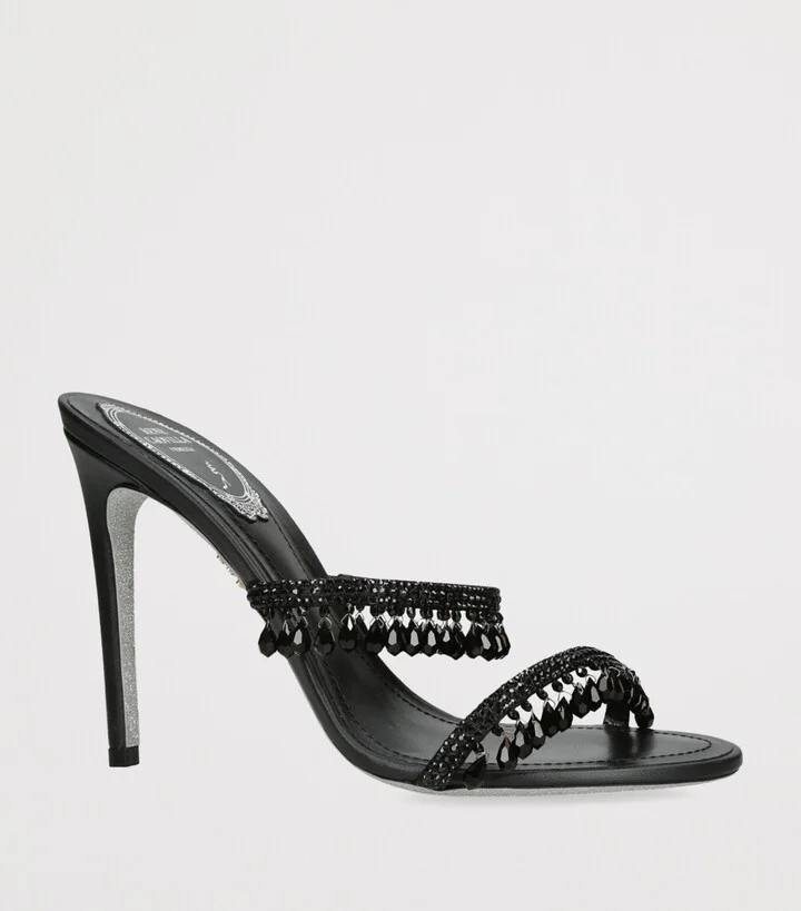 René Caovilla Embellished Chandelier Sandals 105 - Image 3
