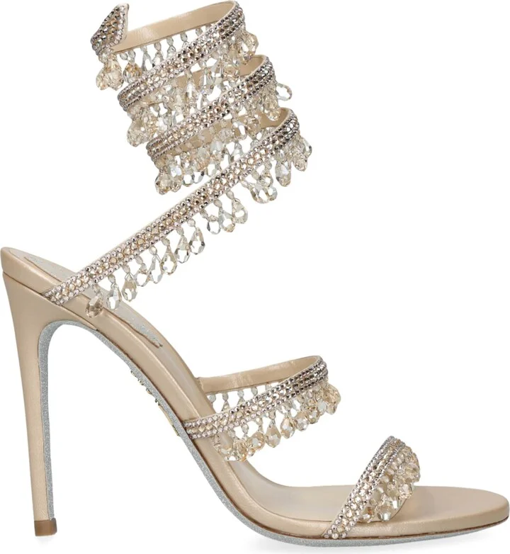 René Caovilla Embellished Chandelier Sandals 105