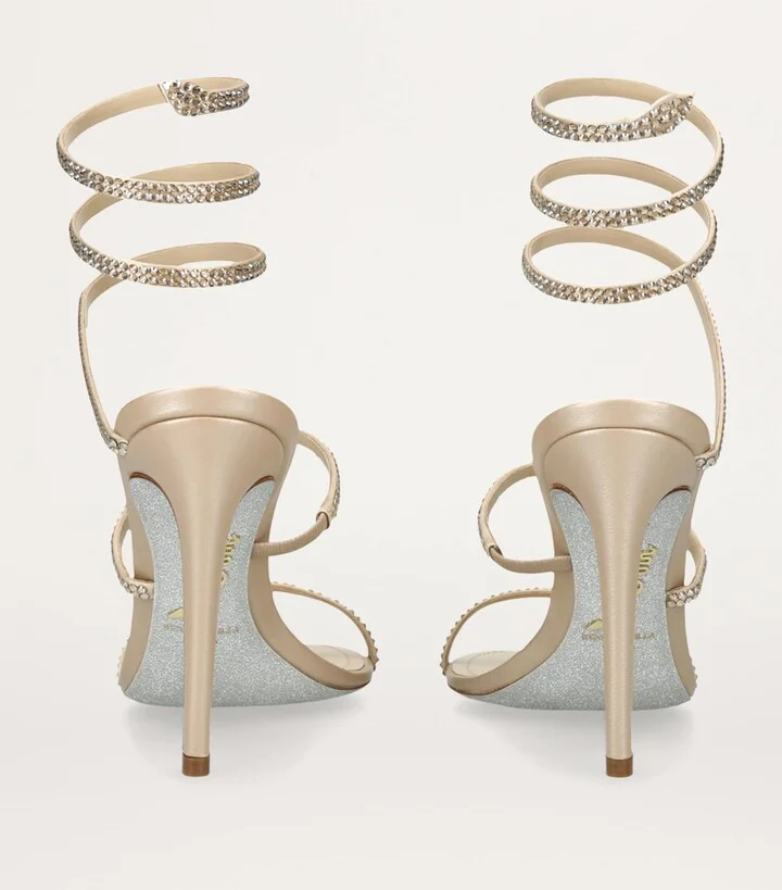 René Caovilla Embellished Cleo Ii Heeled Sandals 105 - Image 2