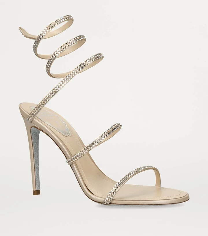 René Caovilla Embellished Cleo Ii Heeled Sandals 105 - Image 3